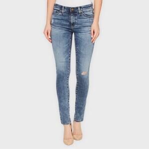 AG Adriano Goldschmied middi ankle mid rise skinny legging ankle jeans size 25